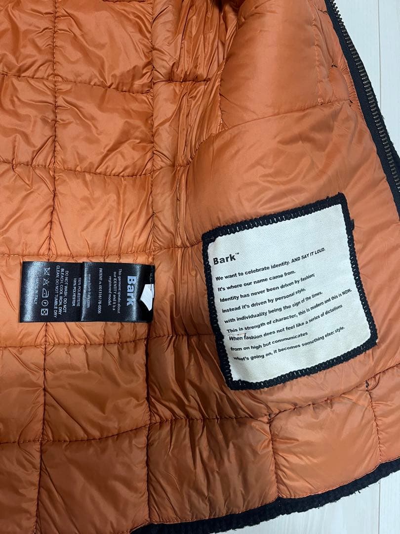 Bark ニットダッフルコート 黒