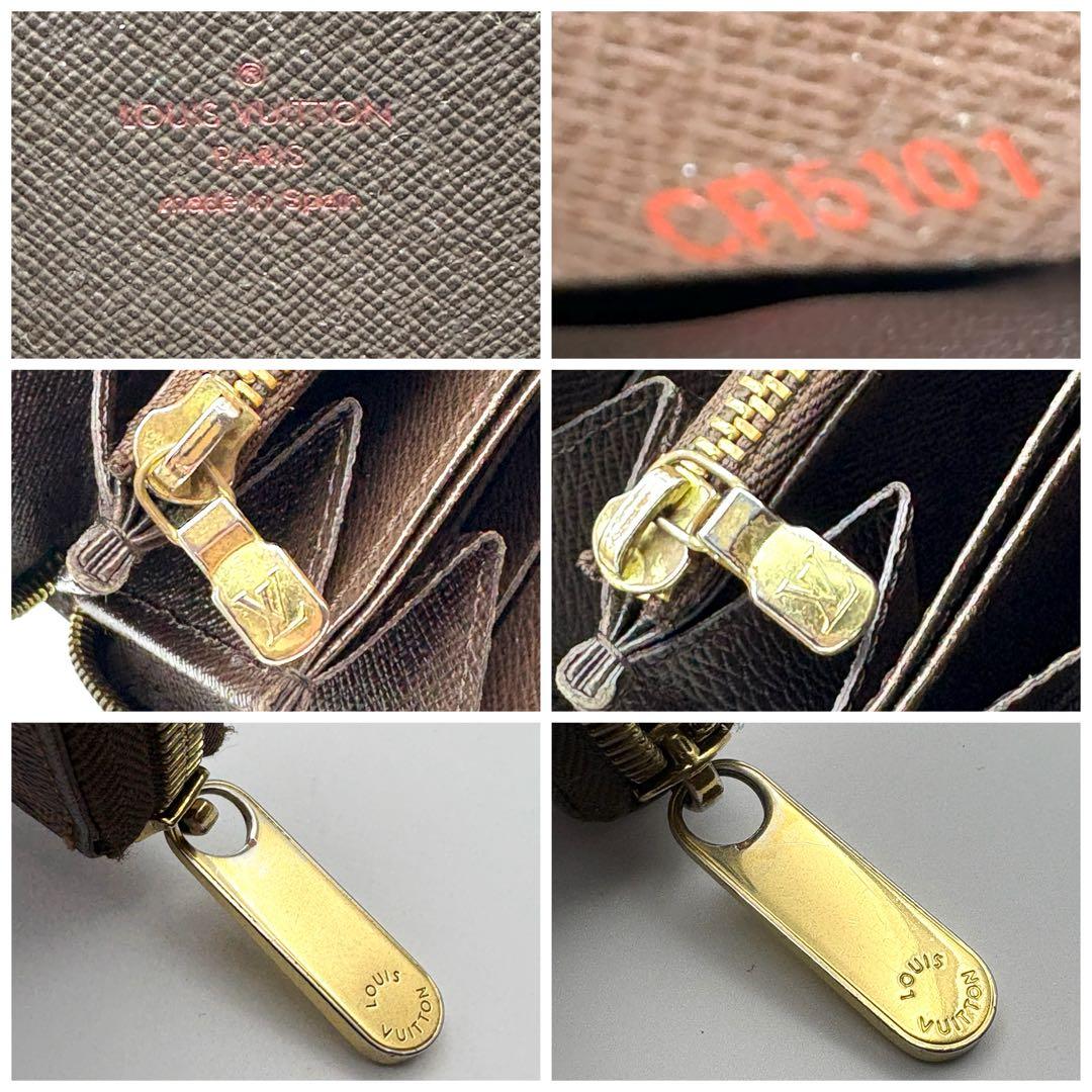 ルイヴィトン ジッピーウォレット ダミエ ラウンドファスナー 長財布