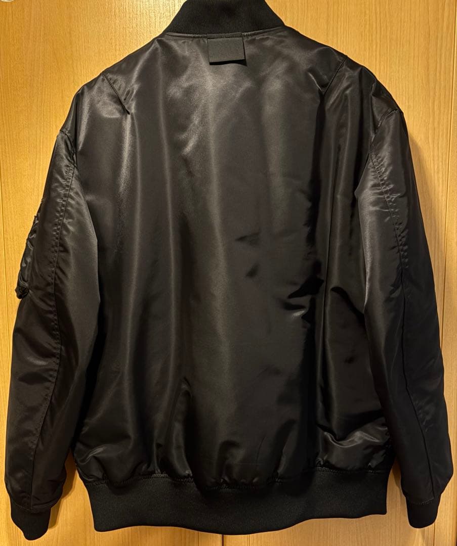 ユニクロ +J MA-1／ブラック／XL