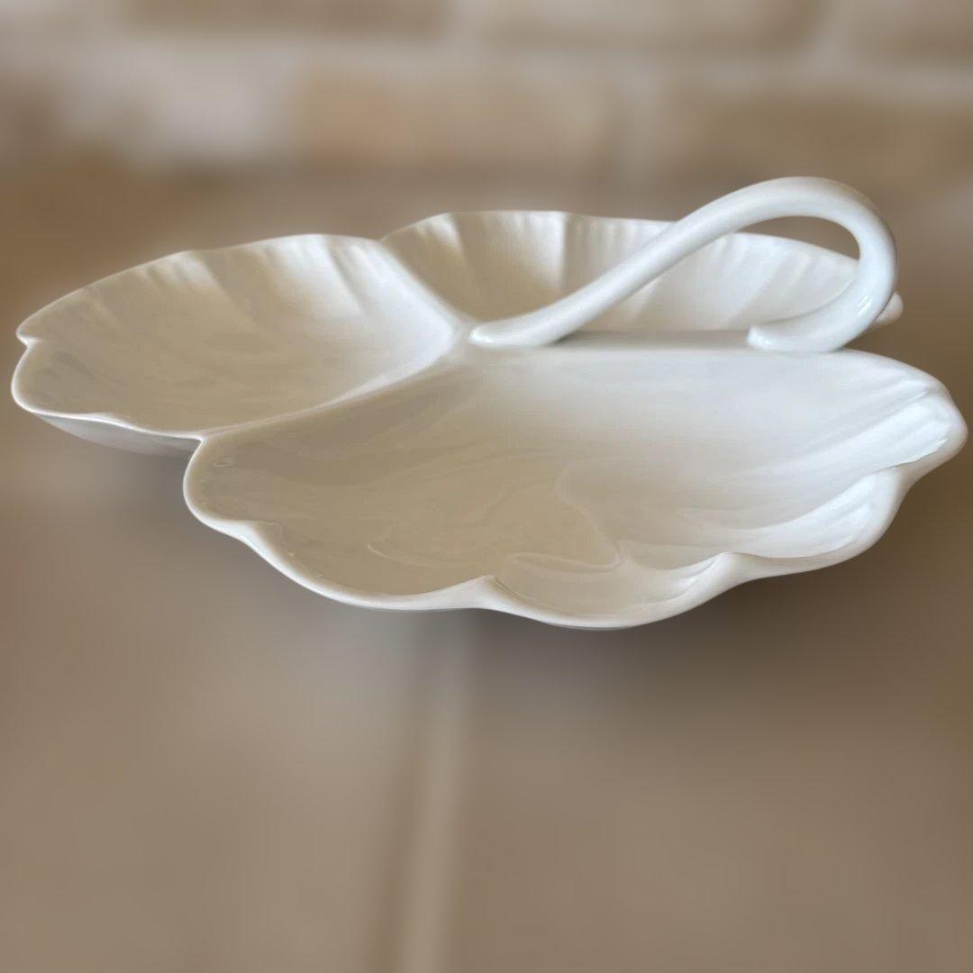 ウェッジウッド ノーチラス黒壺　オードブル皿　パーティ皿