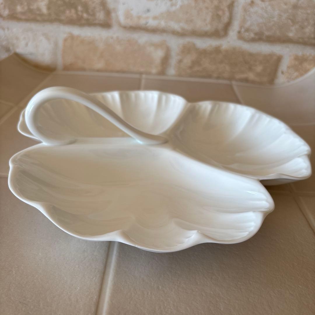 ウェッジウッド ノーチラス黒壺　オードブル皿　パーティ皿