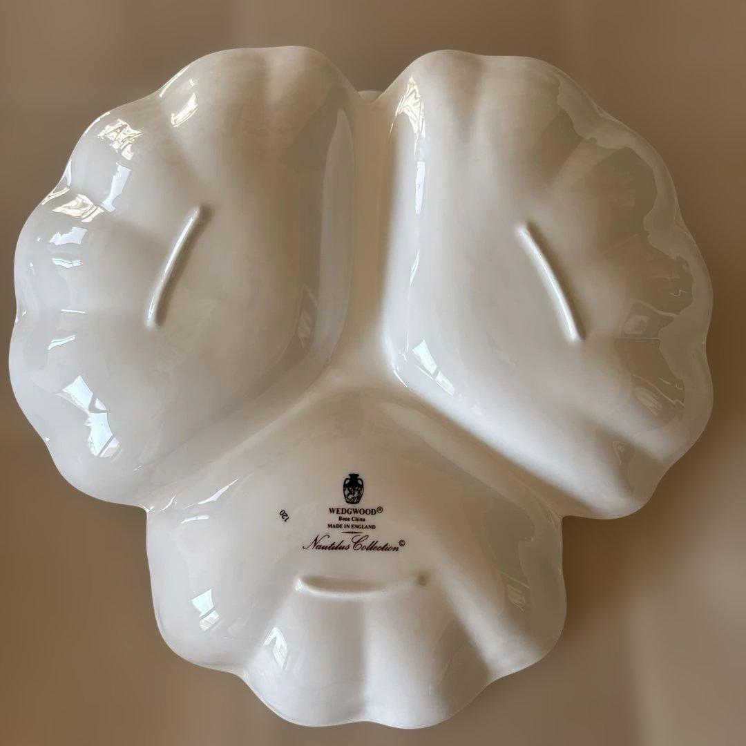 ウェッジウッド ノーチラス黒壺　オードブル皿　パーティ皿