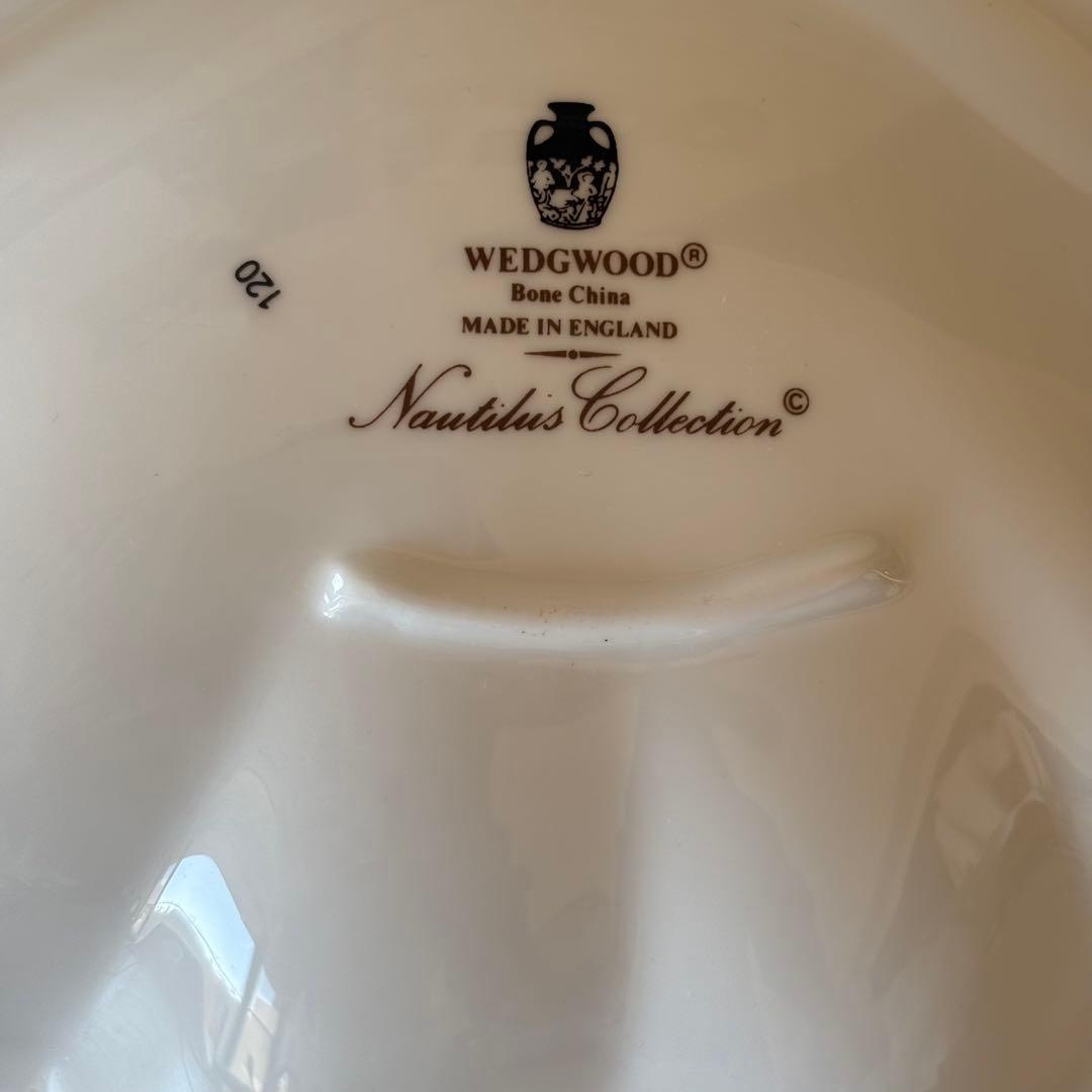 ウェッジウッド ノーチラス黒壺　オードブル皿　パーティ皿