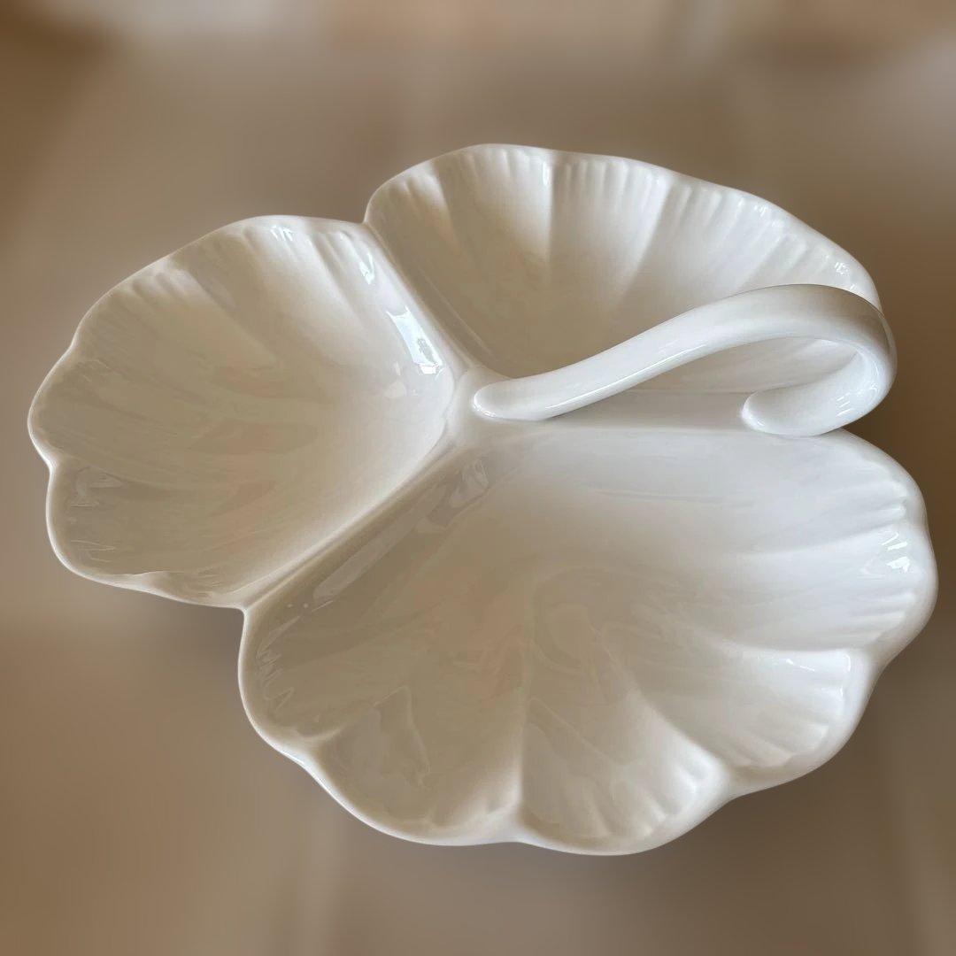 ウェッジウッド ノーチラス黒壺　オードブル皿　パーティ皿