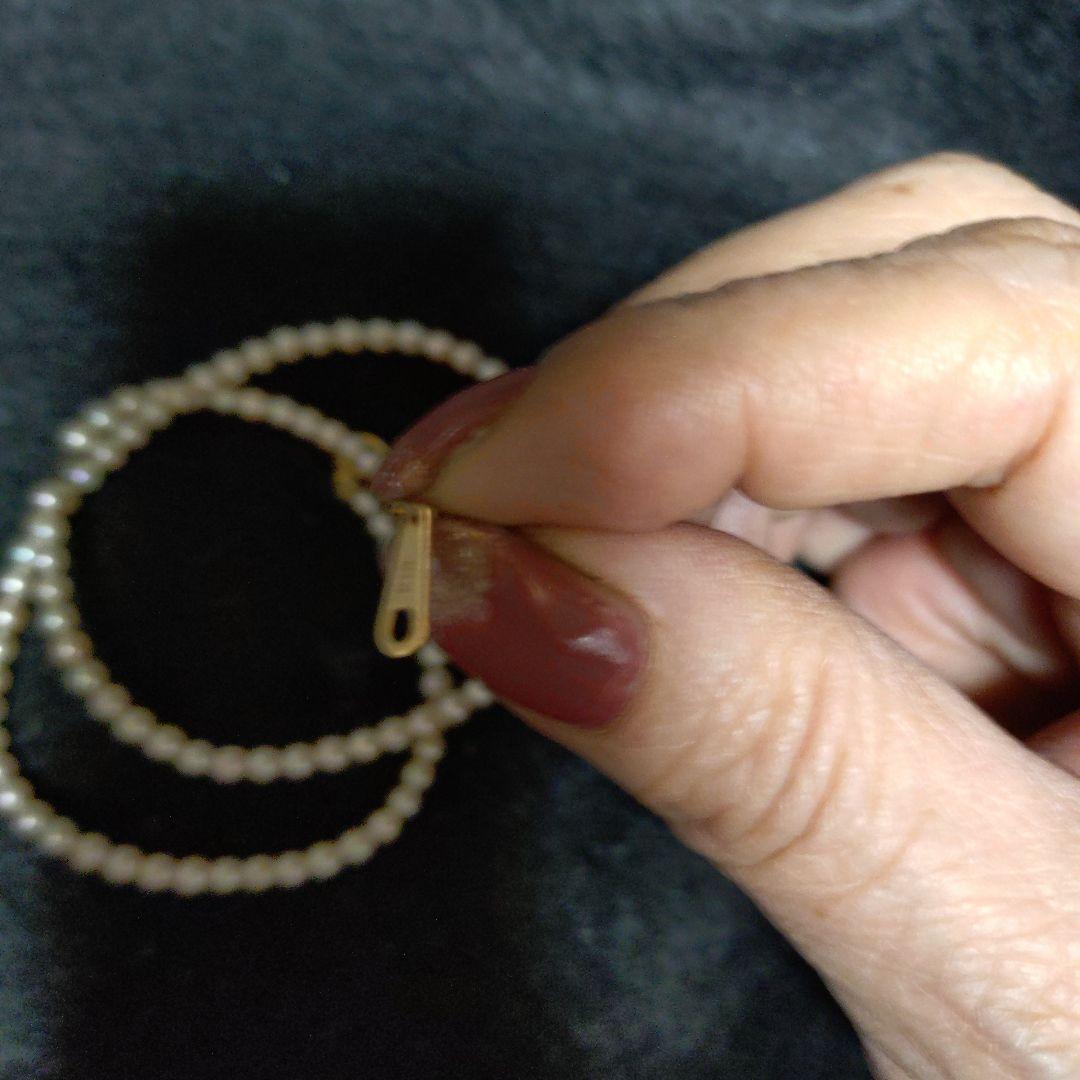 ホワイトパール ネックレス シンプルベビーパール