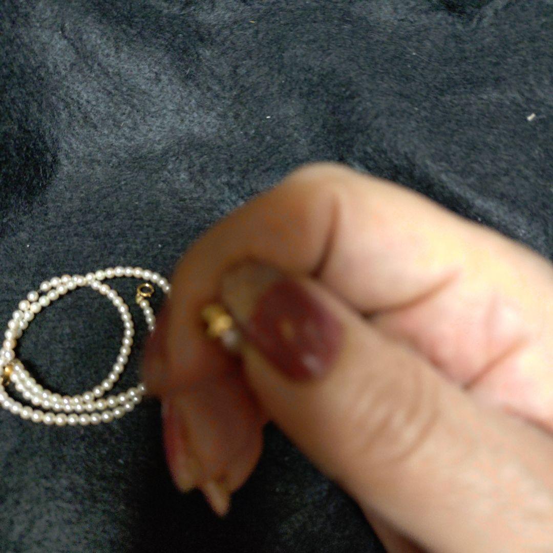 ホワイトパール ネックレス シンプルベビーパール