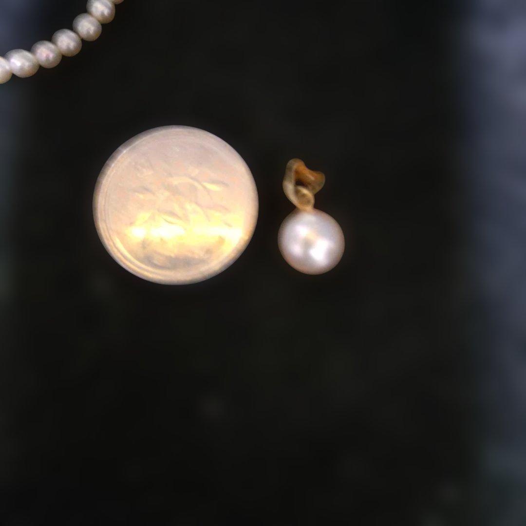 ホワイトパール ネックレス シンプルベビーパール