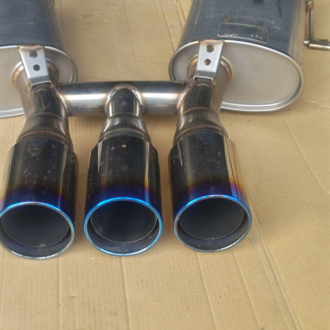 柿本改fk8ステンレスデュアルマフラー ブルーグラデーション