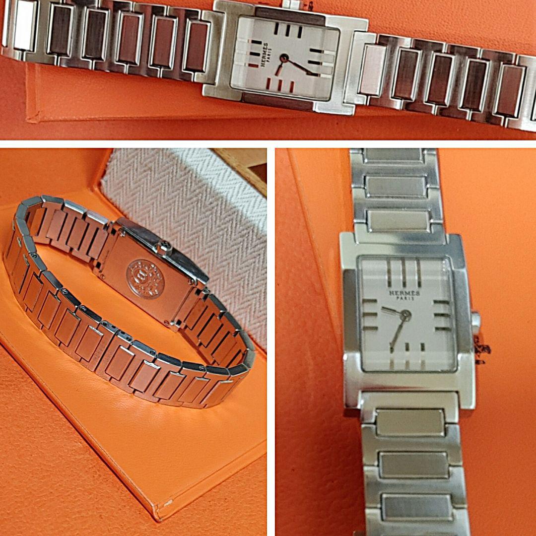 エルメス時計/極極極美品タンデム/新品電池新品仕上げ正常稼働品/レディース