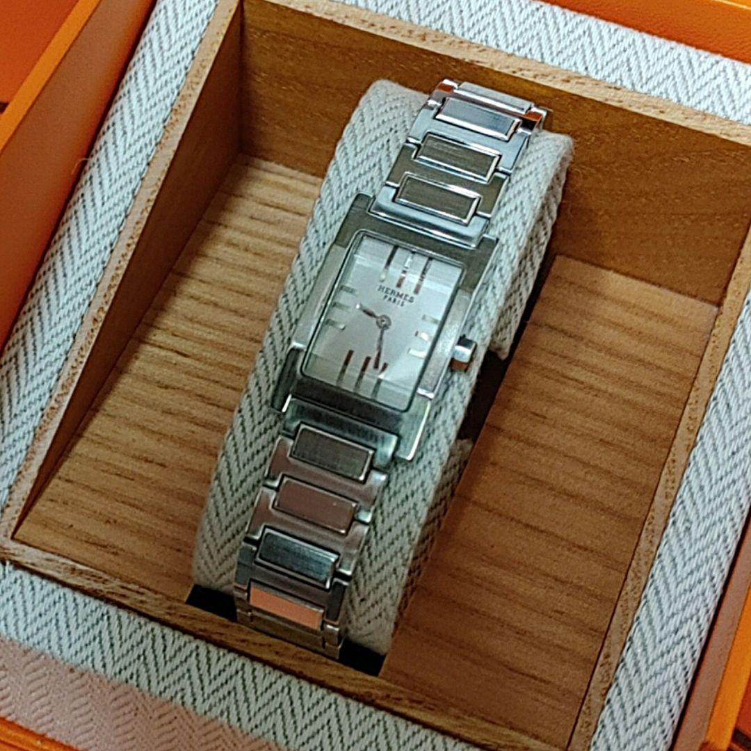 エルメス時計/極極極美品タンデム/新品電池新品仕上げ正常稼働品/レディース