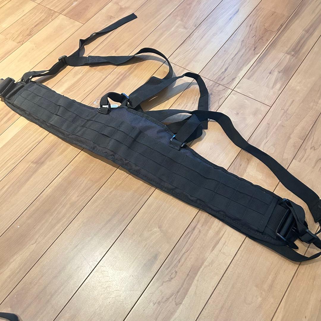 NEW HORIZON プレートキャリア 黒　ピストルベルト