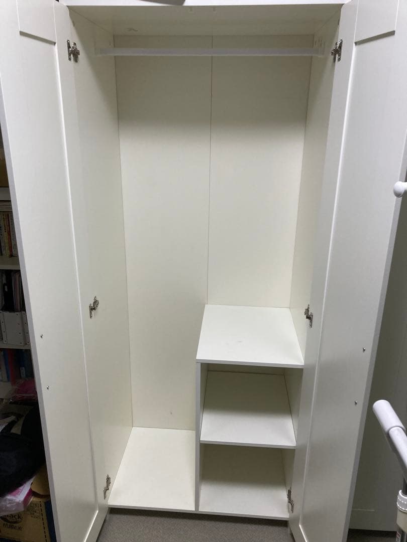 IKEA BRIMNES ワードローブ ホワイト 1台