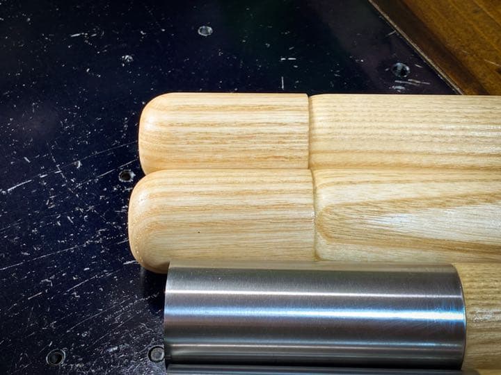 ウッドポール210㎝ボルト固定式ステンレスパイプ仕様3本継2本1セット