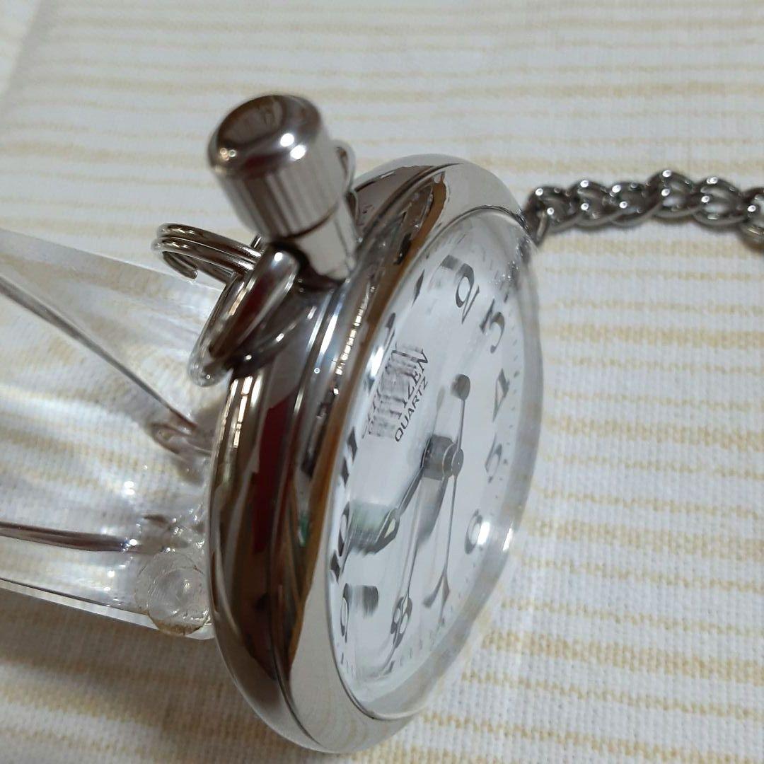 CITIZEN QUARTZ 懐中時計 4766鉄道時計仕様　稼働美品