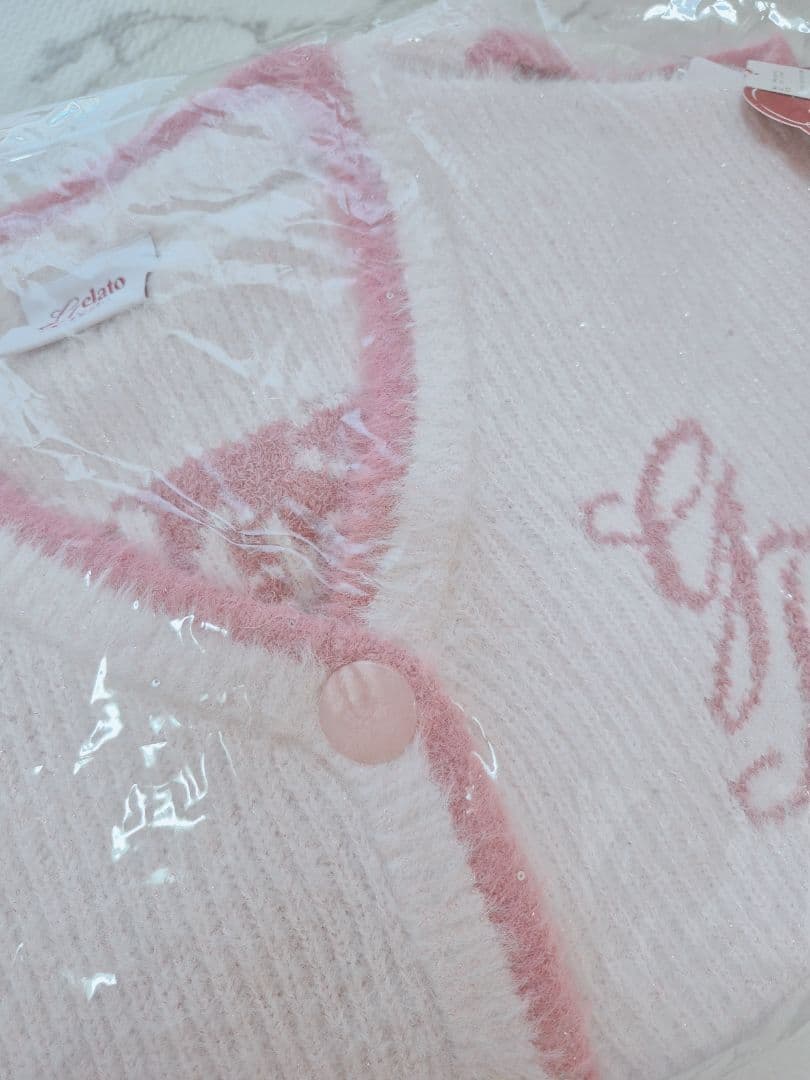 ジェラートピケ【限定カラー】ラメフェザーカーディガン+ショートパンツ