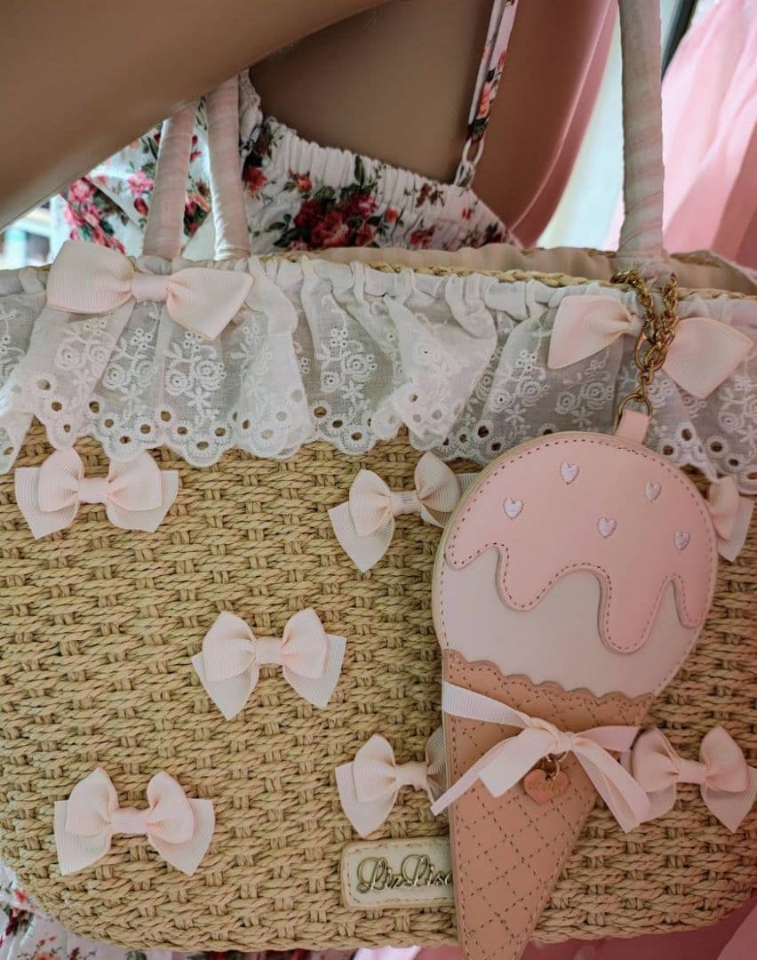 リズリサ　トゥララ　姫 アイスクリームチャームかごバッグ