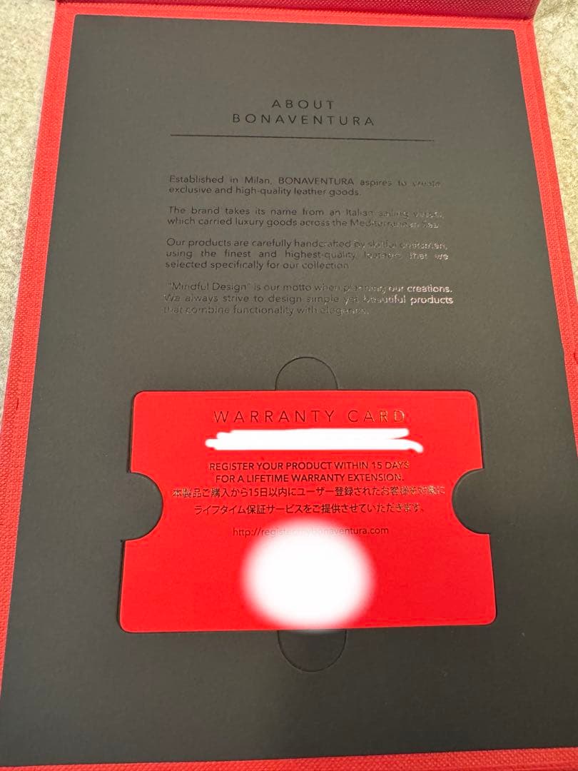 【未使用】ボナベンチュラ BONAVENTURA iPhone11Proケース