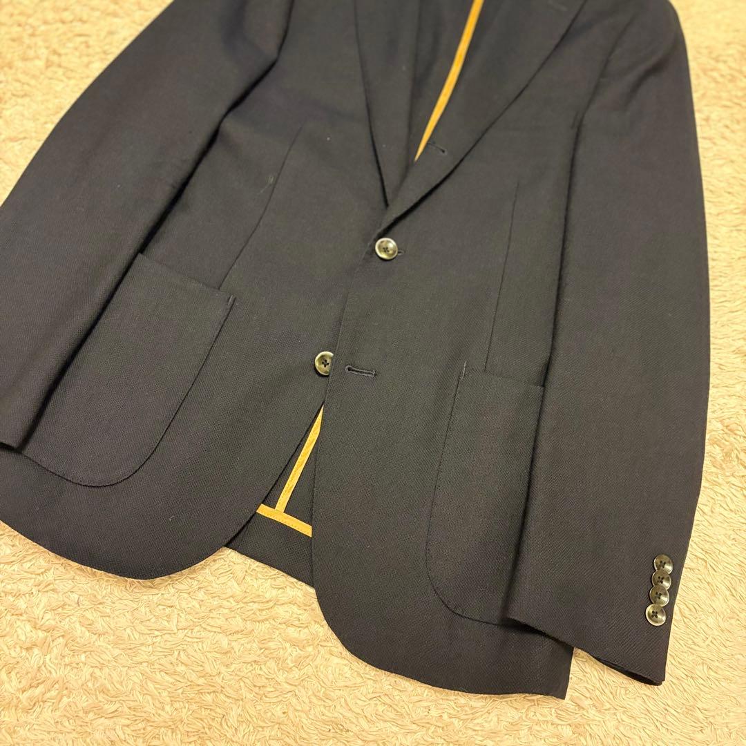 バーニーズニューヨーク テーラードジャケット アンコンジャケット REDA 紺色