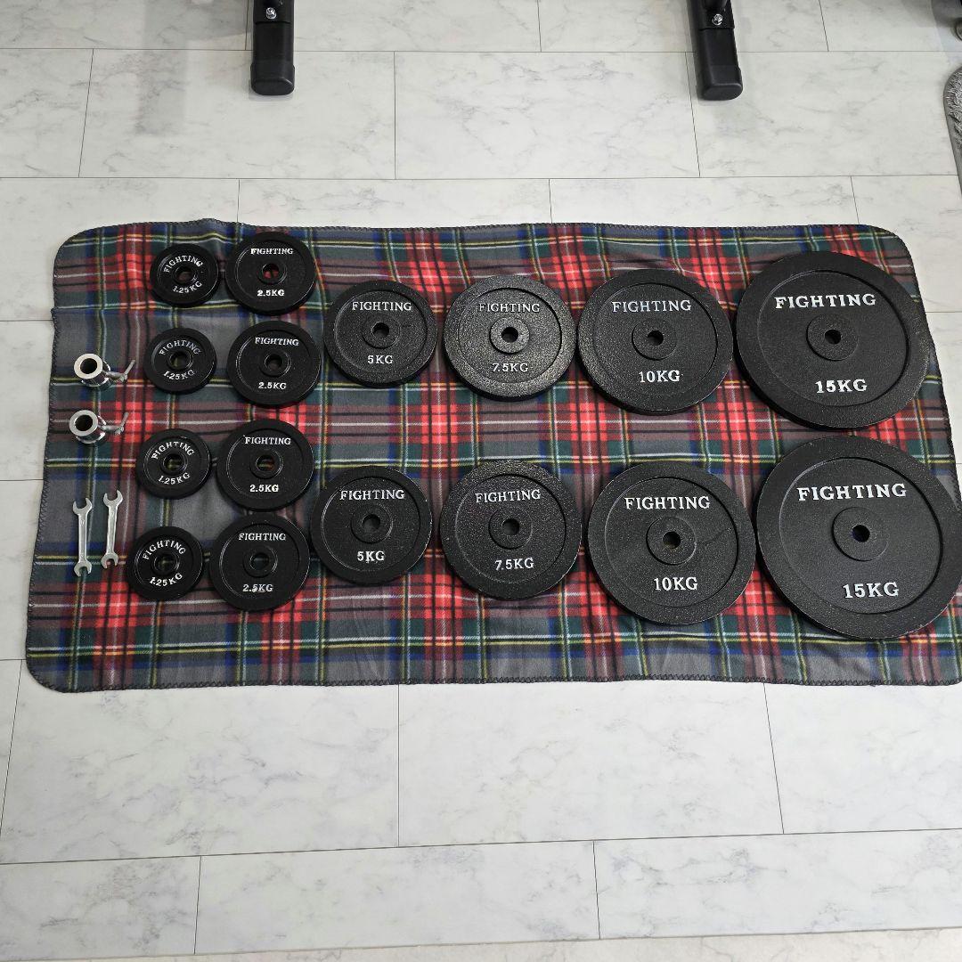 【美品】ホームジム バーベル ラック セット 100kg 筋トレ