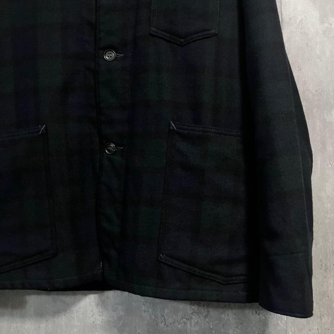 POST O’ALLSカバーオールE-Z RIDERブラックウォッチUSA製S