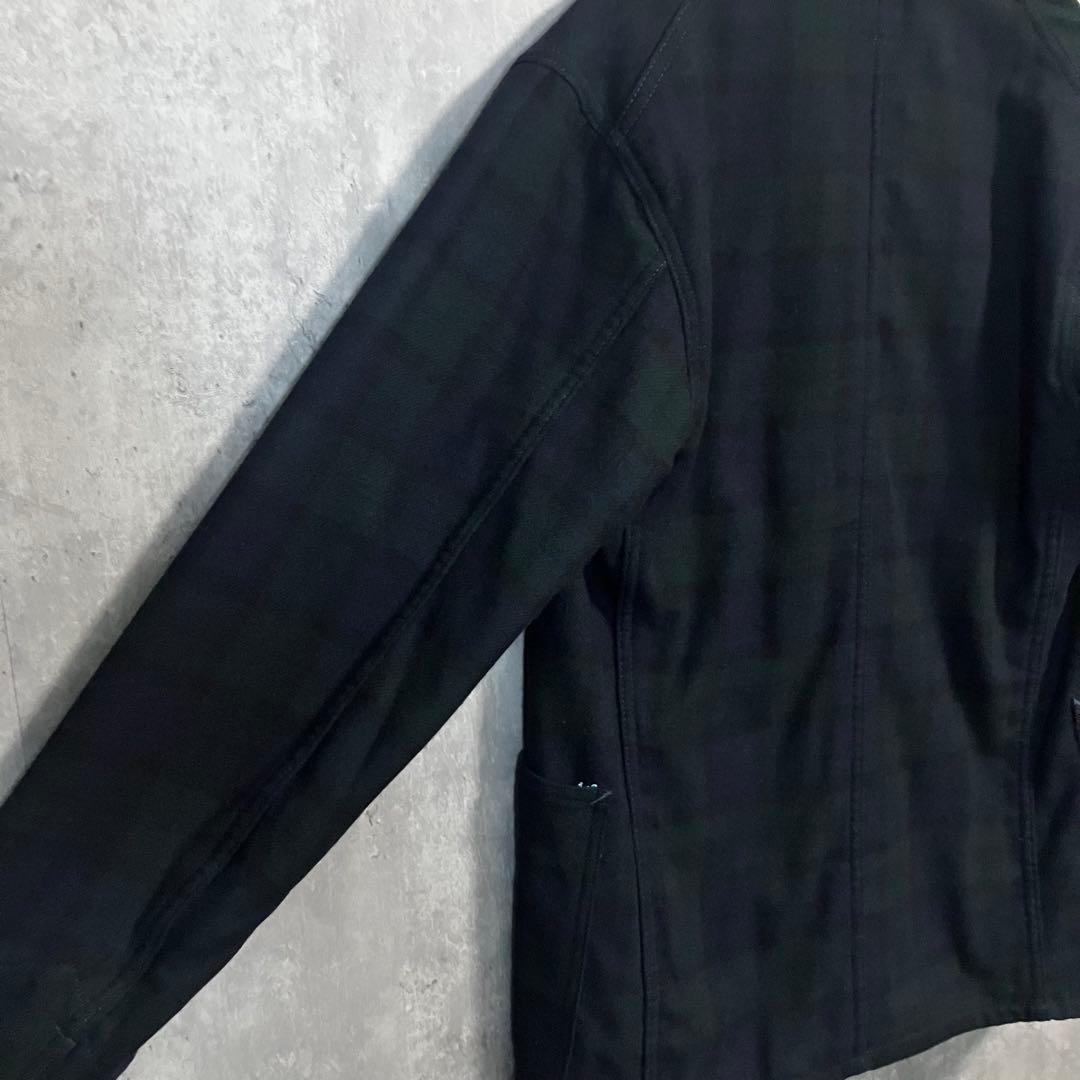 POST O’ALLSカバーオールE-Z RIDERブラックウォッチUSA製S