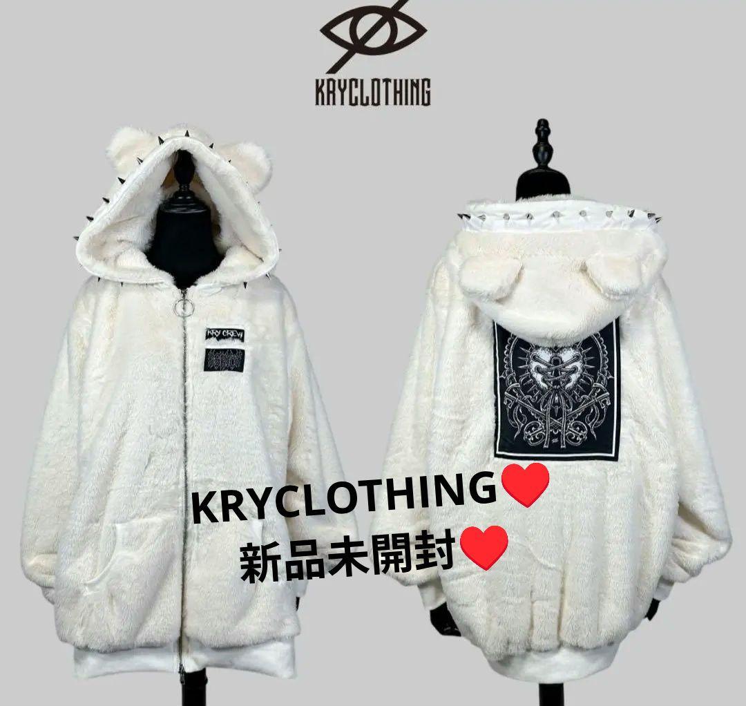 新品♥未開封KRYCLOTHING 耳付きフード パーカー ホワイト♥ラス1