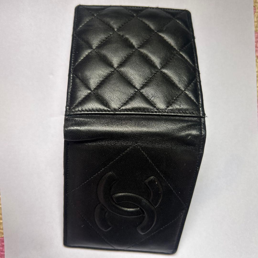 CHANEL ブラック 二つ折り財布