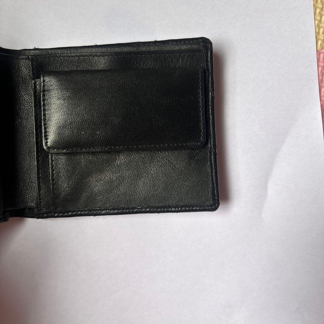 CHANEL ブラック 二つ折り財布