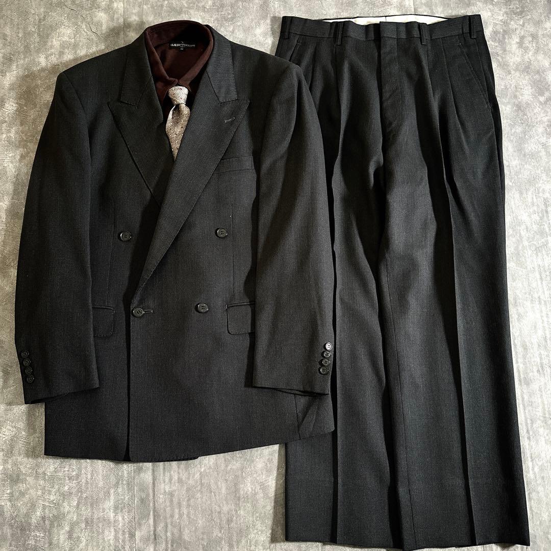 極上ウール デザイナーズダブルブレストスーツ & BVLGARI ネクタイコーデ