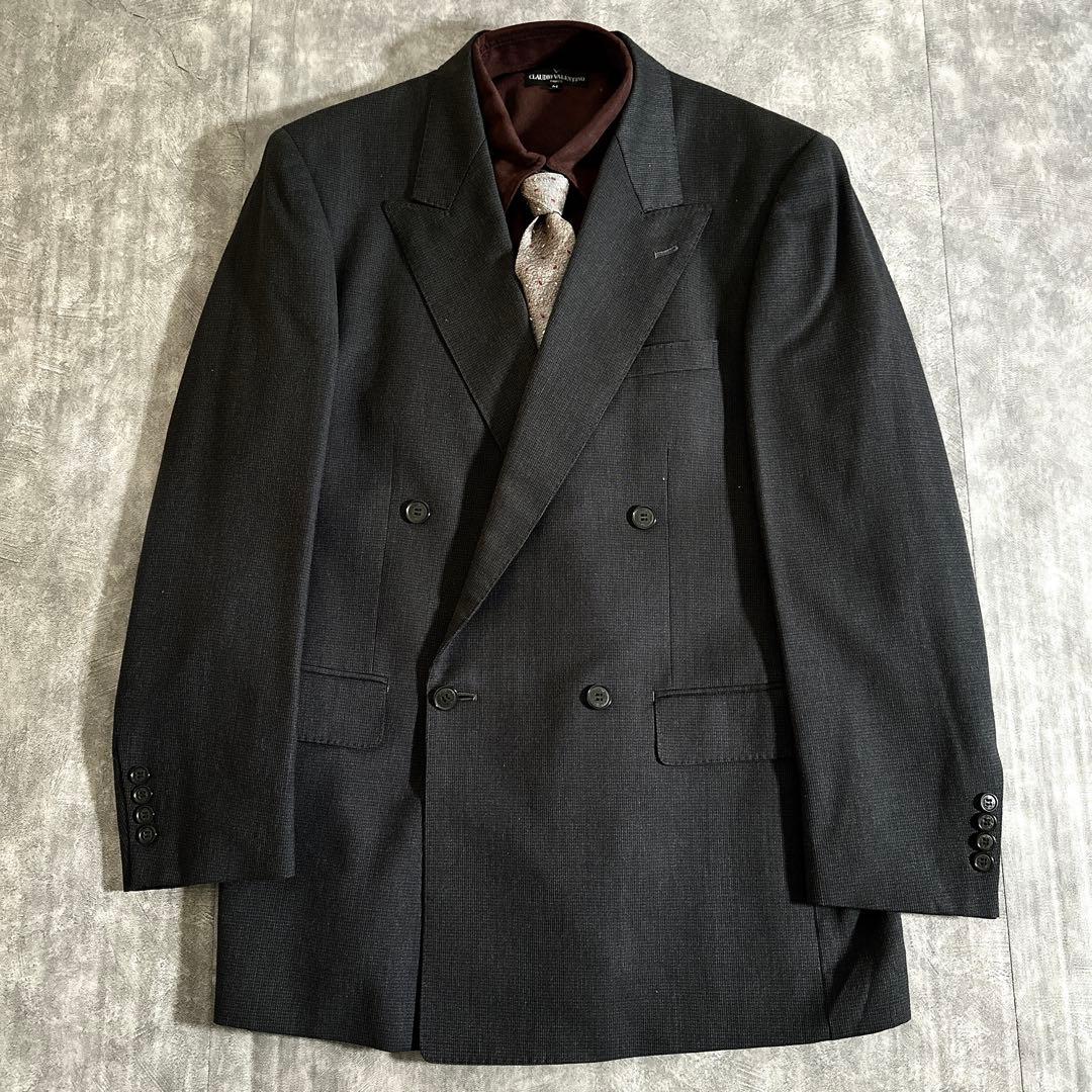 極上ウール デザイナーズダブルブレストスーツ & BVLGARI ネクタイコーデ