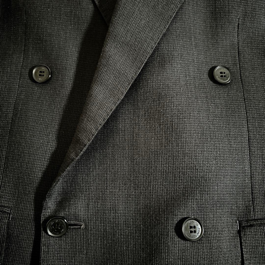 極上ウール デザイナーズダブルブレストスーツ & BVLGARI ネクタイコーデ