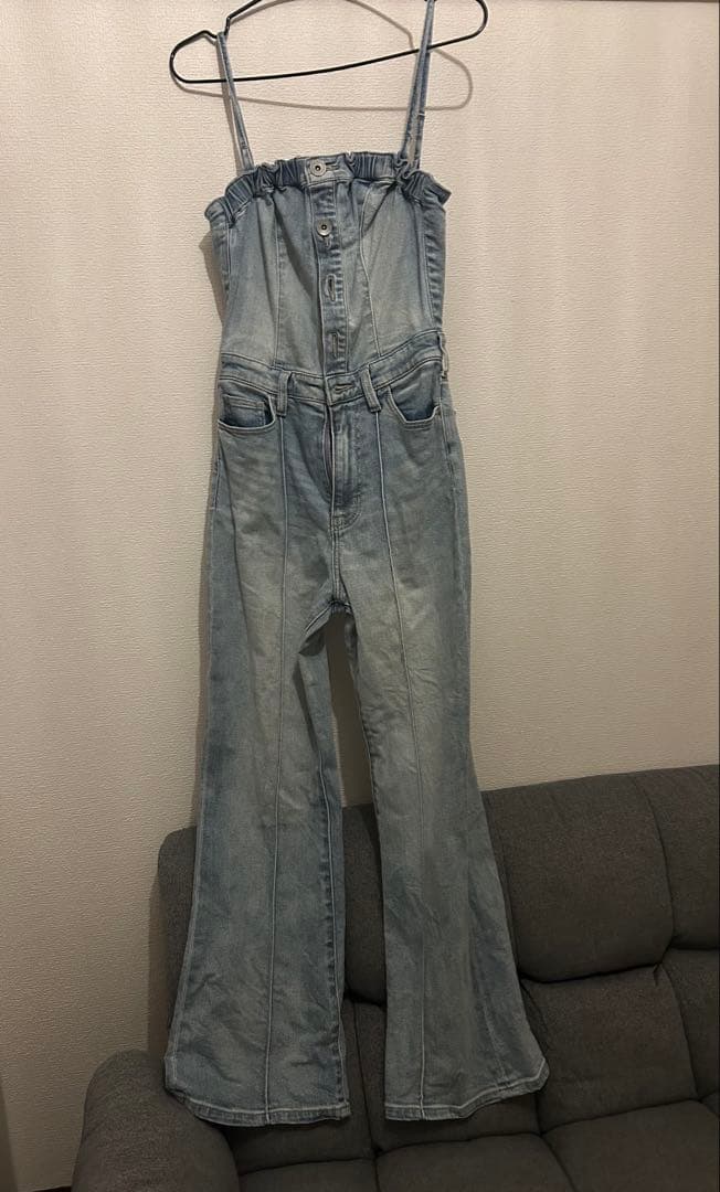 GYDA‼️リボンデニムロンパース