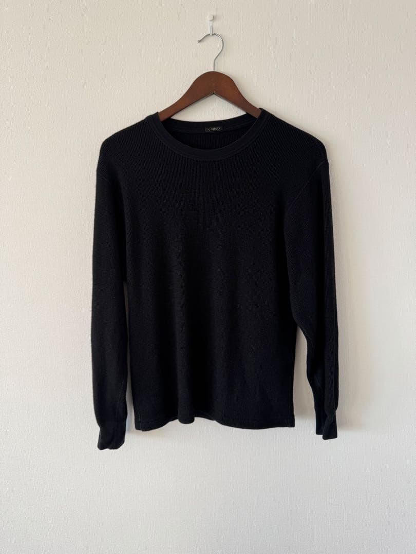 COMOLI ワッフルサーマル　ロンT