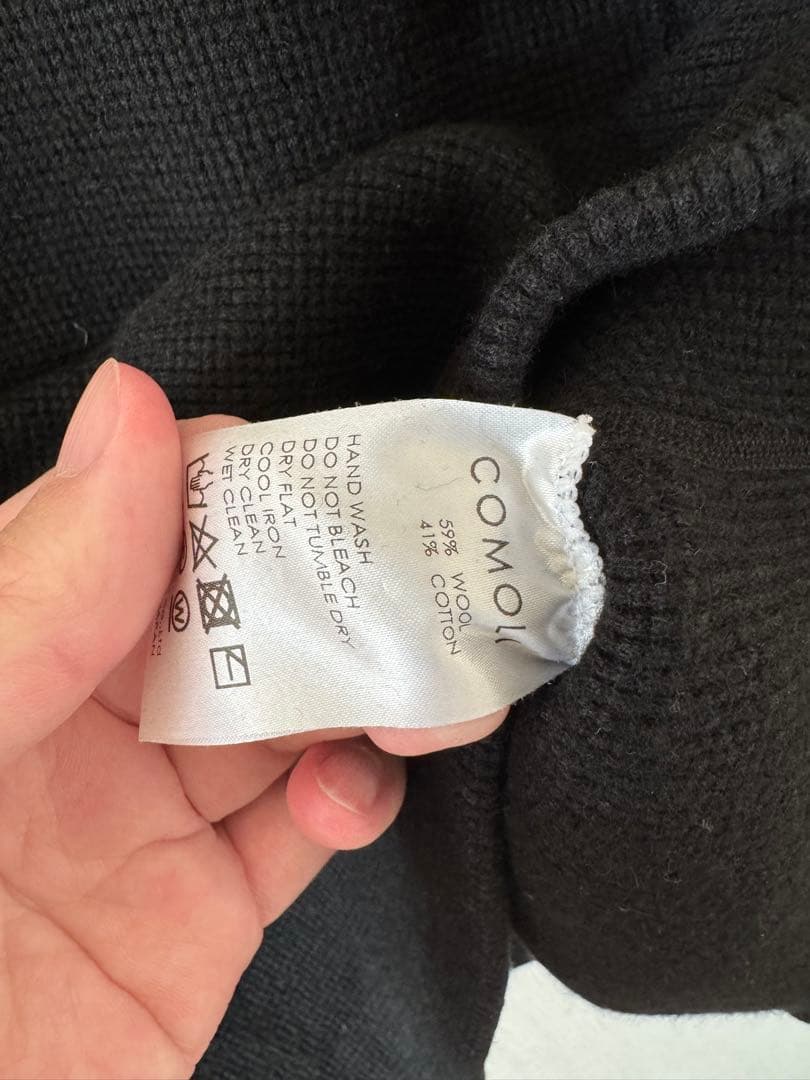 COMOLI ワッフルサーマル　ロンT