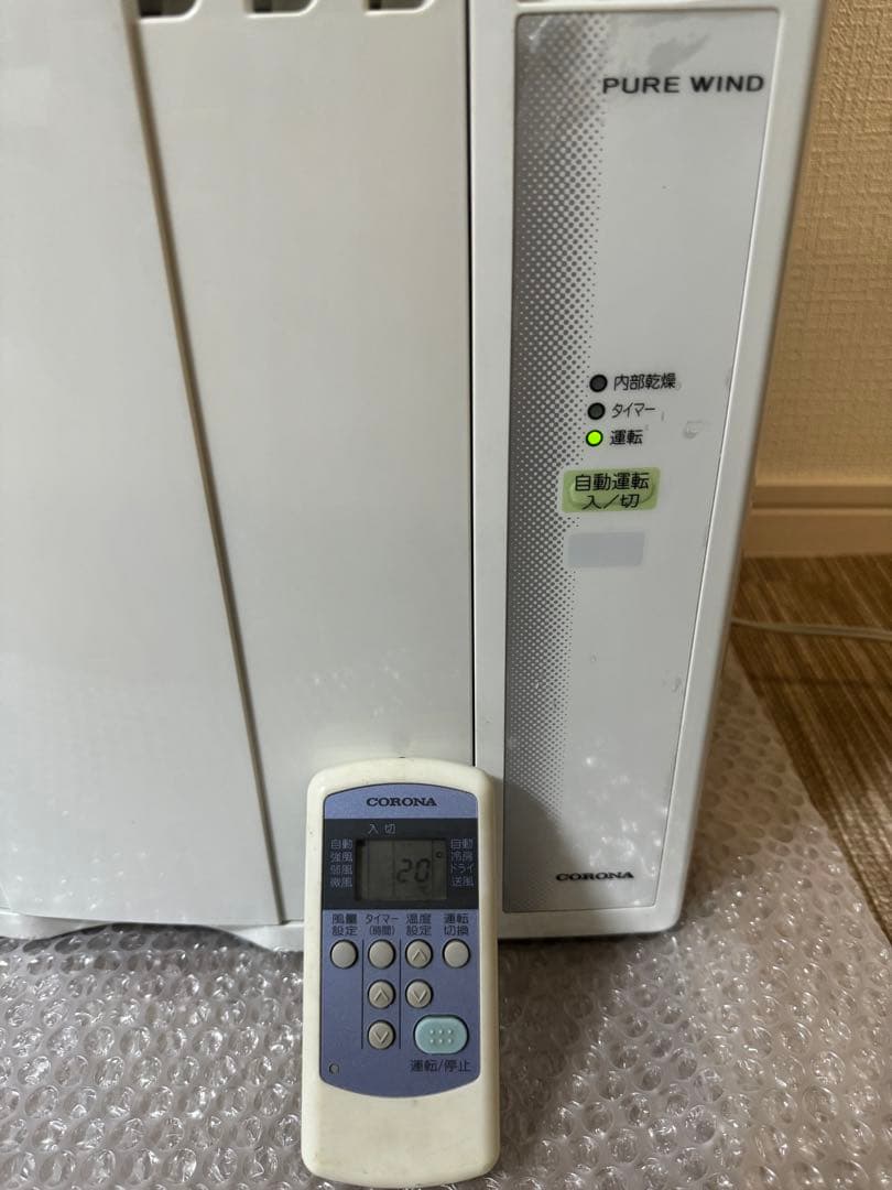 CORONAルームエアコン　ウインド型冷房専用　形式名CW-168G