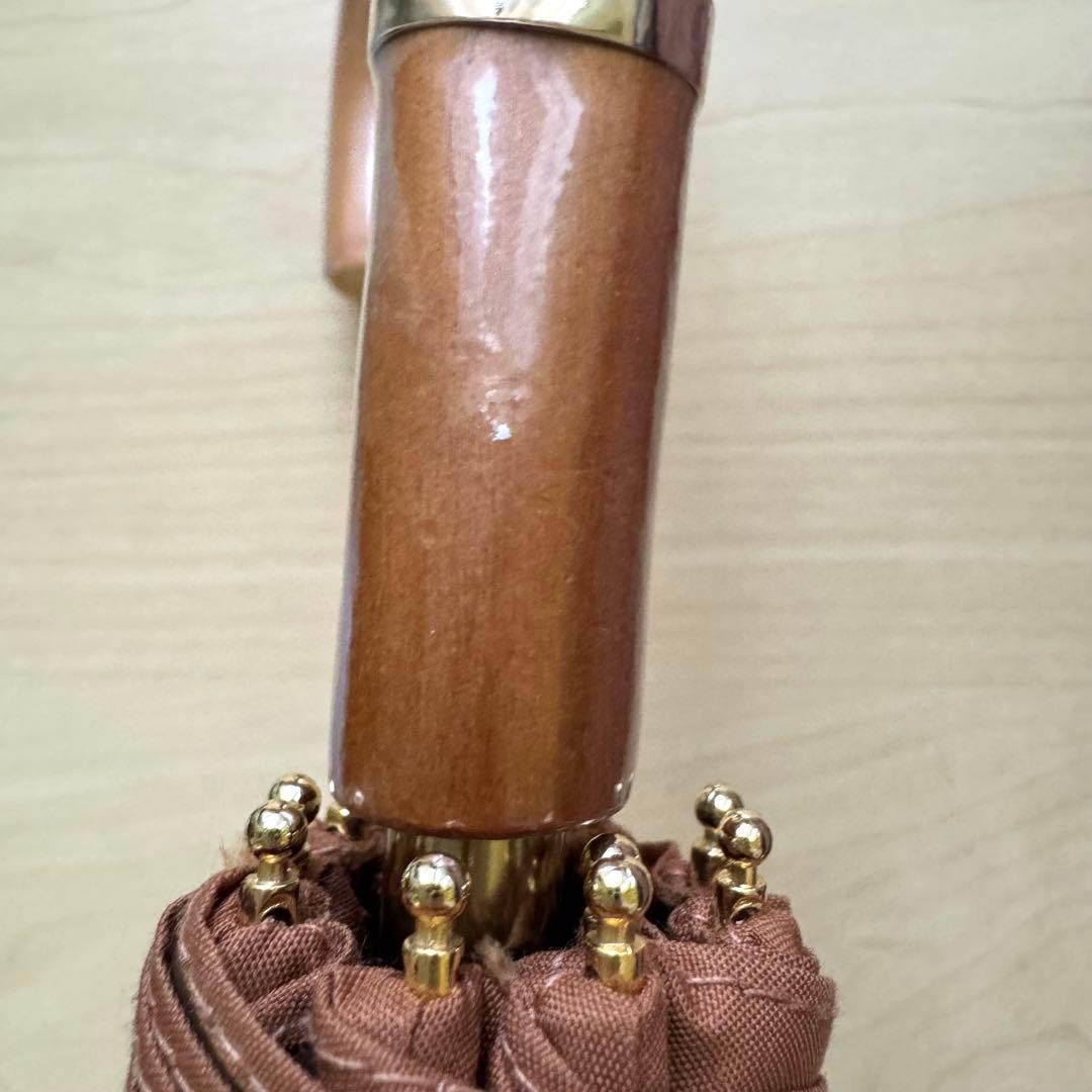 ★新品★GRACY　晴雨兼用　日傘　楽折スタイル　１級遮光　遮熱　10本骨　茶