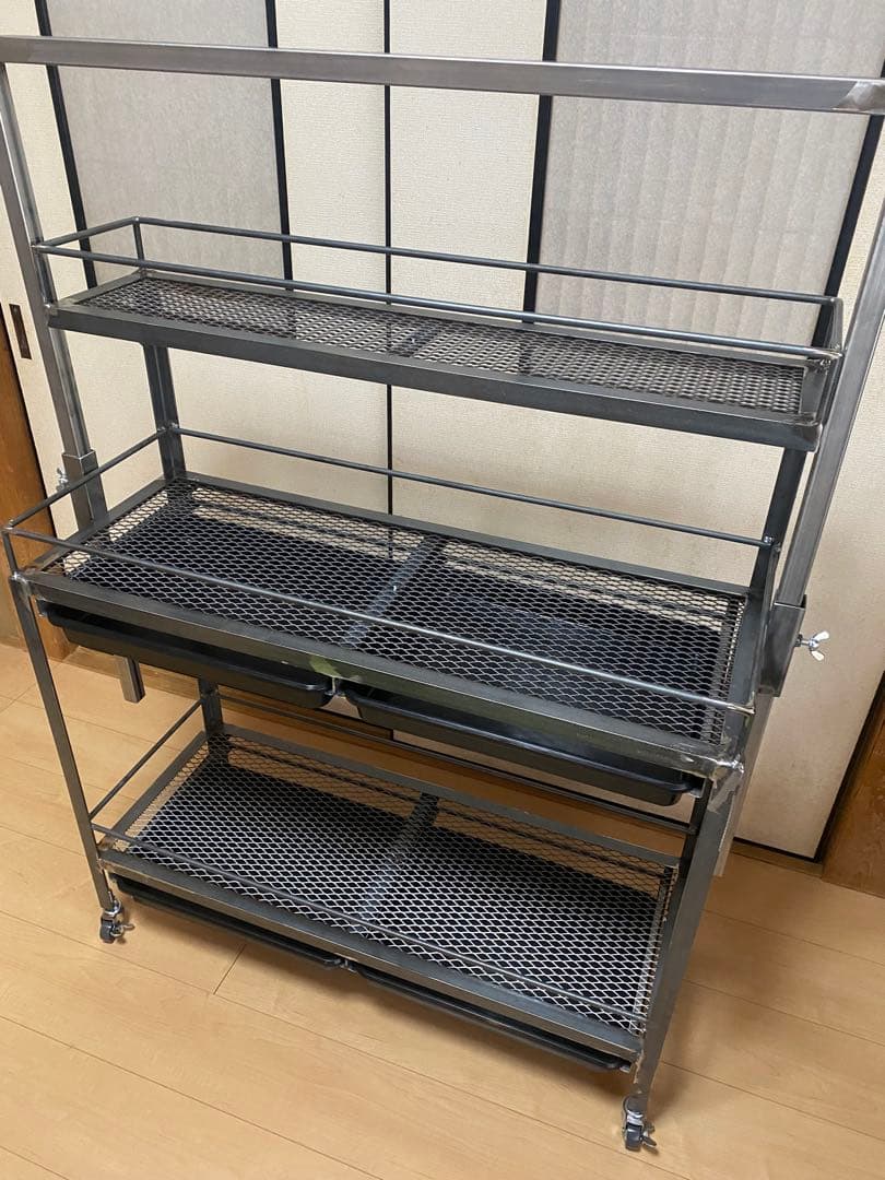 アイアンシェルフ　アイアンラック　スチールラック　多肉植物　アガベ