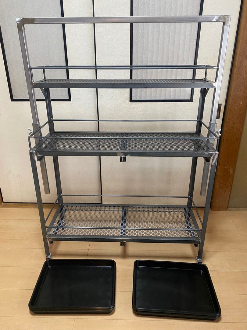 アイアンシェルフ　アイアンラック　スチールラック　多肉植物　アガベ