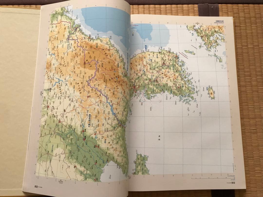 世界大地図（2冊セット）