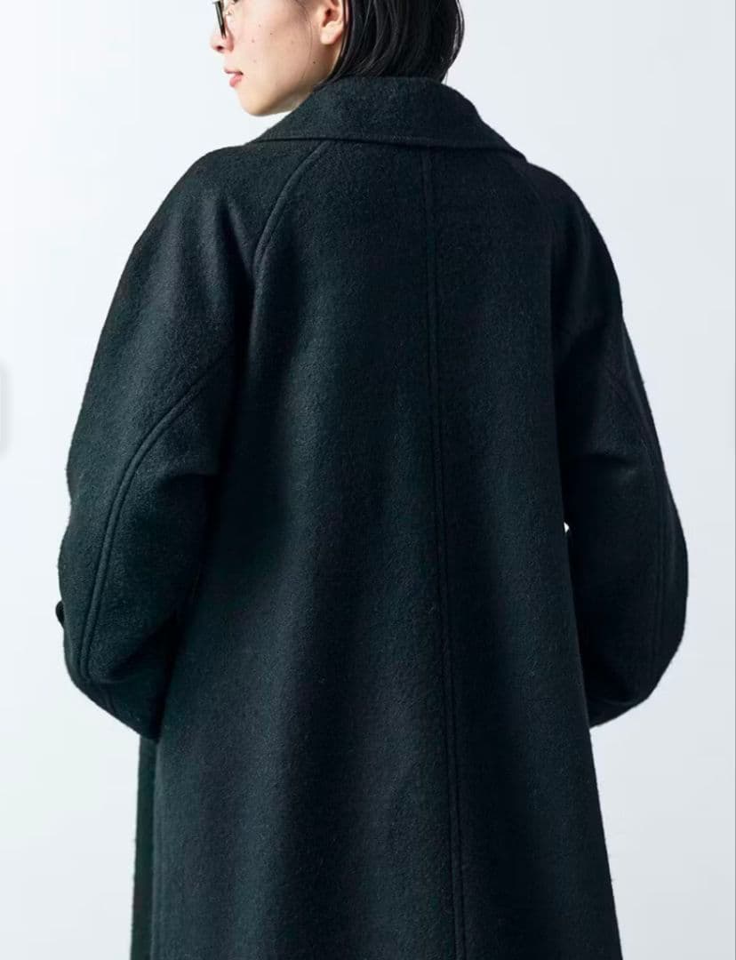 【未使用】サニークラウズ・ 3L・魔女のケープ付きコート・ブラック・フェリシモ