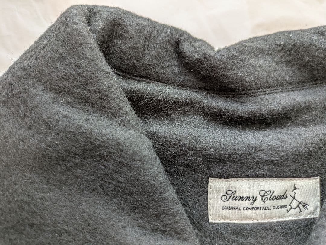 【未使用】サニークラウズ・ 3L・魔女のケープ付きコート・ブラック・フェリシモ