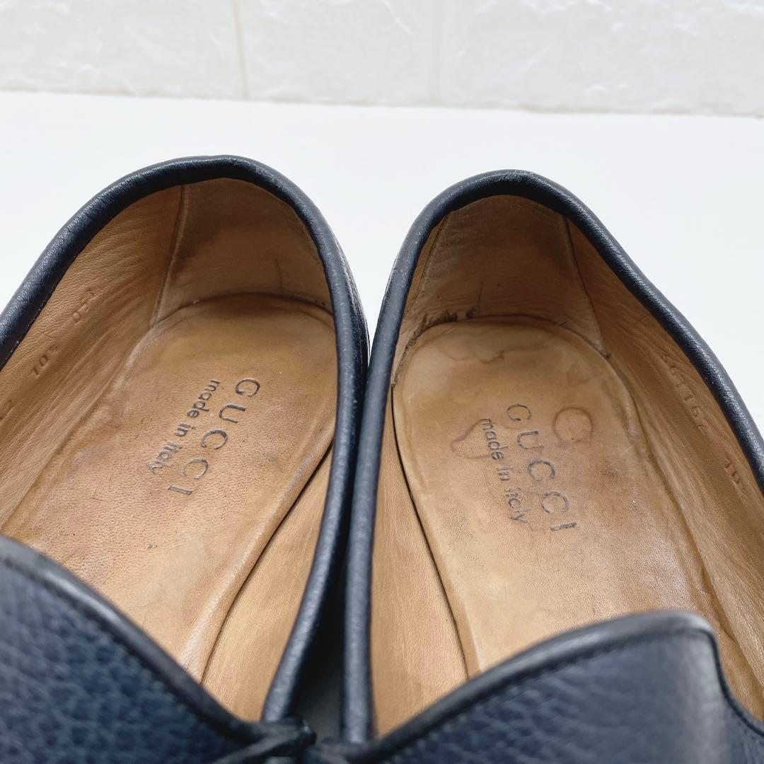 GUCCI グッチ ホースビット ローファー ネイビー レザー 28.5cm