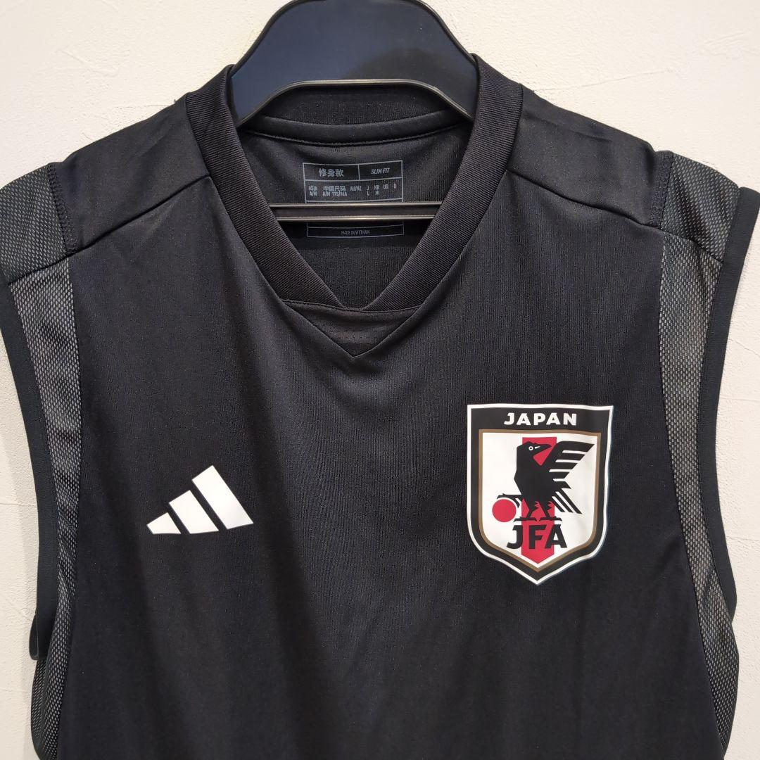 adidas 日本代表 ノースリーブタンクトップ ブラック　Ｌサイズ　非売品