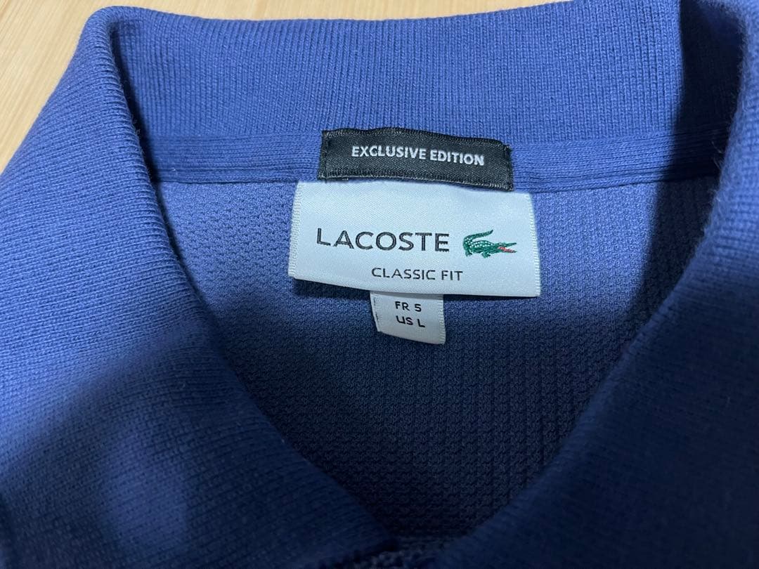 ラコステ BEAUTY＆YOUTH 1トーンポロシャツ XL 別注 ライラック