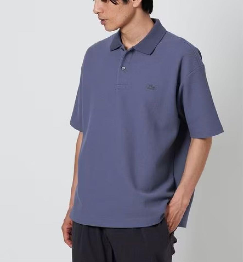 ラコステ BEAUTY＆YOUTH 1トーンポロシャツ XL 別注 ライラック