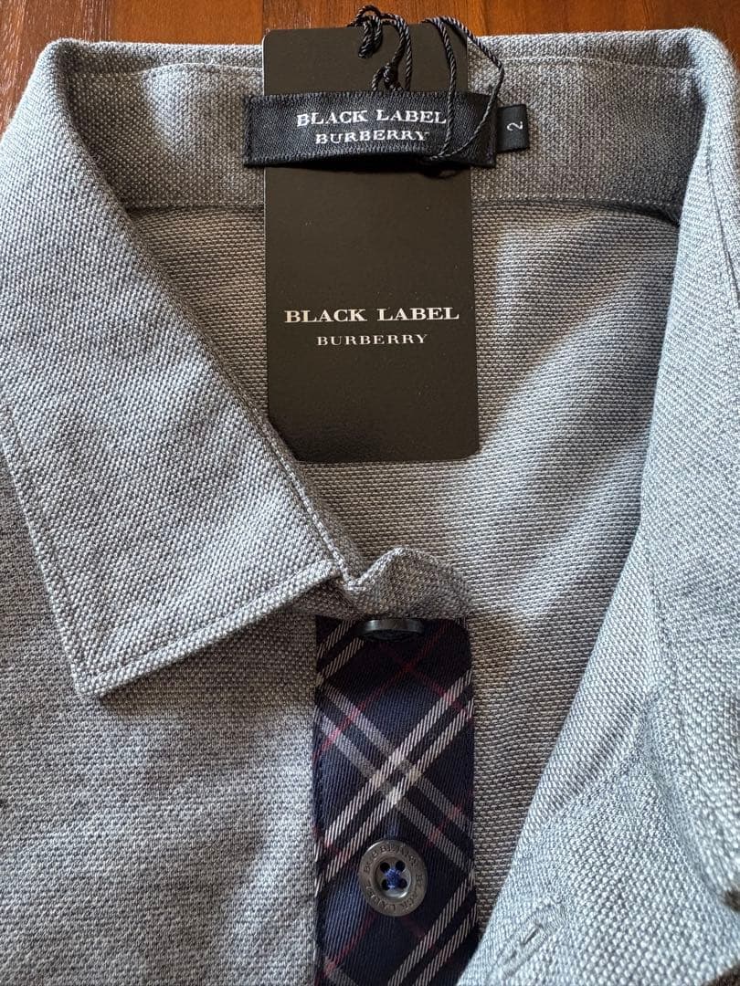 希少　新品未使用　バーバリー　ブラックレーベル　ポロシャツ　M 日本製