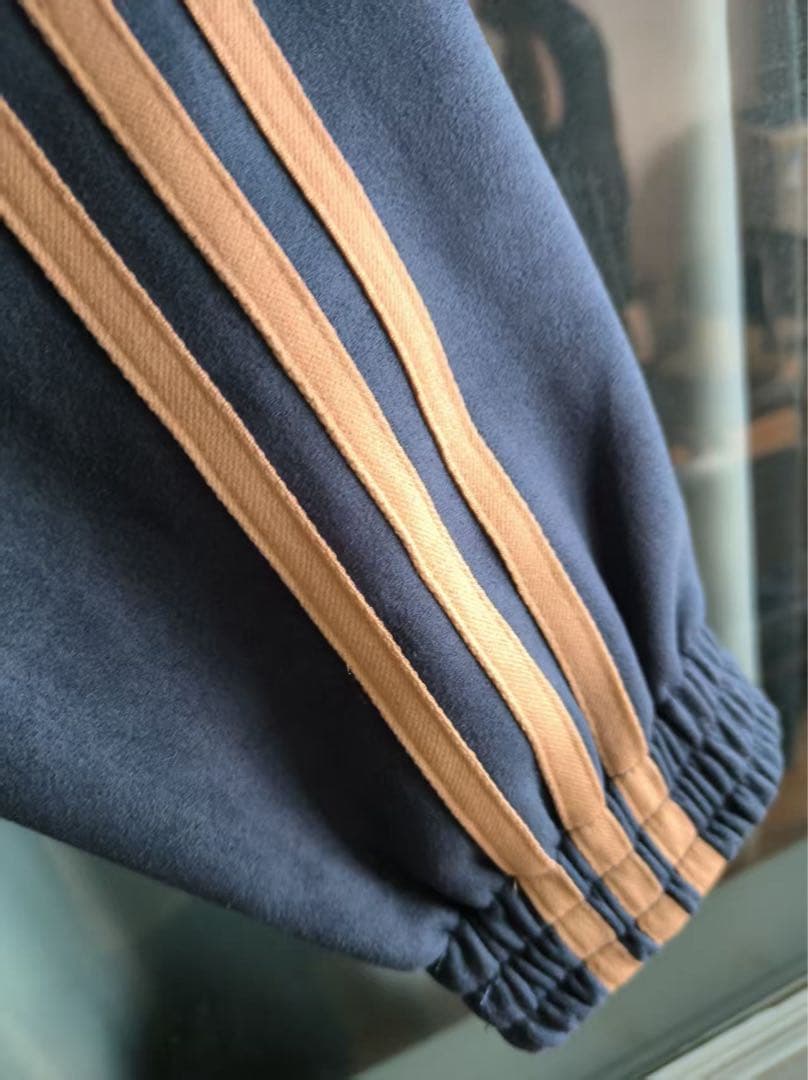 海外限定 アディダス 巳年 トラック スエード ジャケット ブルー M