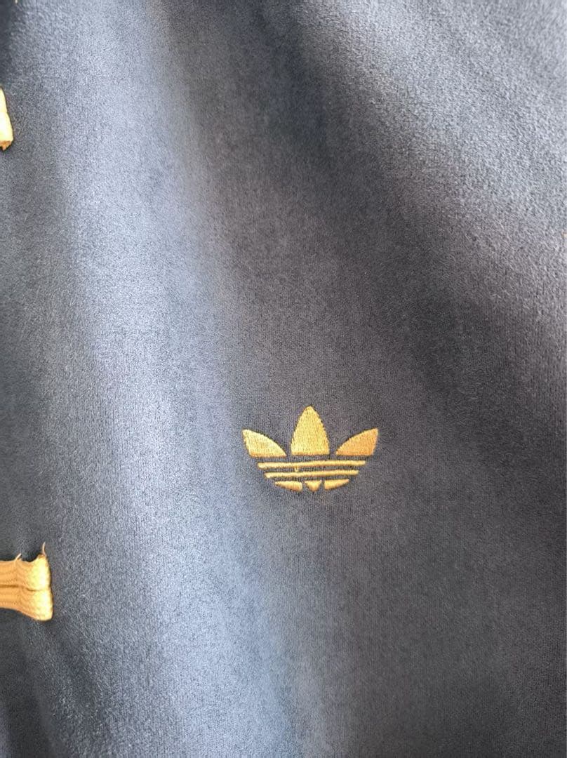 海外限定 アディダス 巳年 トラック スエード ジャケット ブルー M