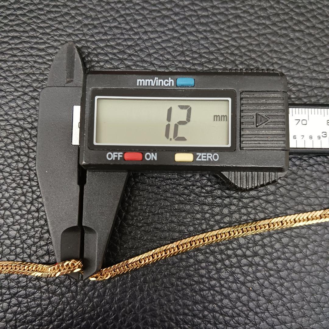 (B120806) K18 YG 喜平8面Winカット アンクレット