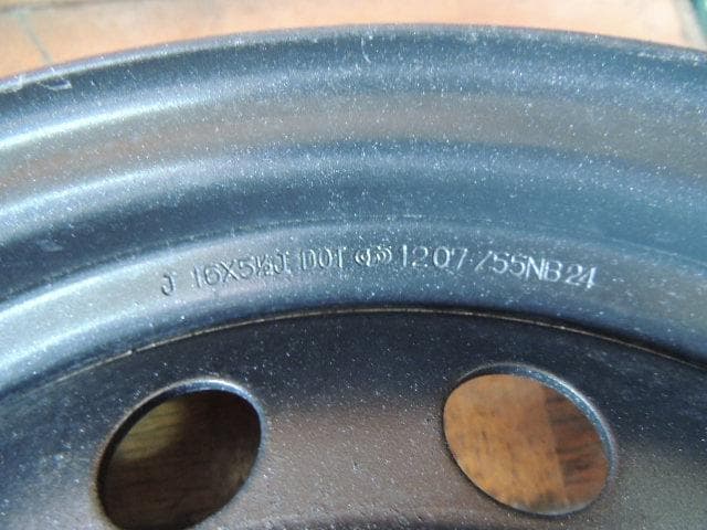 T291　16×5.5J　スチールホイール　4枚　PCD 100　4穴　自家塗装